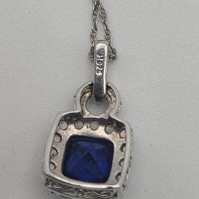 Sterling silver necklace and pendant