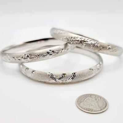 Sterling silver bracelets  33 g