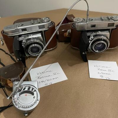 Kodak Retina Series IIa & IIIc with accessories