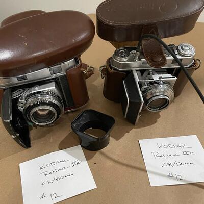 Kodak Retina Series IIa & IIc with accessories