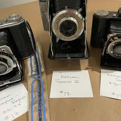 Kodak Compur Rapid, Kodak Tourist II, Kodak Deco 620 with Accessories