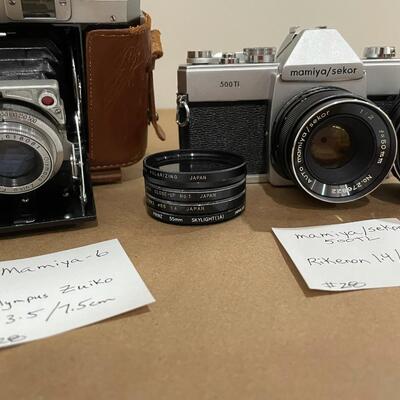 Mamiya 6 & Mamiya 500 TL with accessories