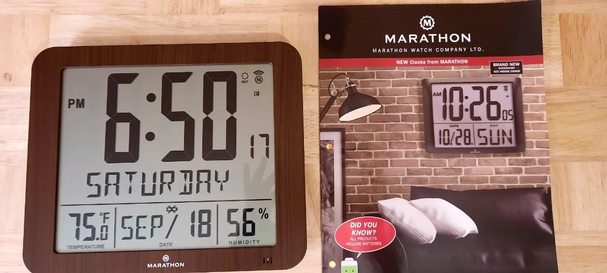 Lot 292 Marathon Wall Clock Day & Date Displayed