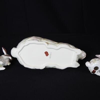 Set of  Bunnies Lefton China