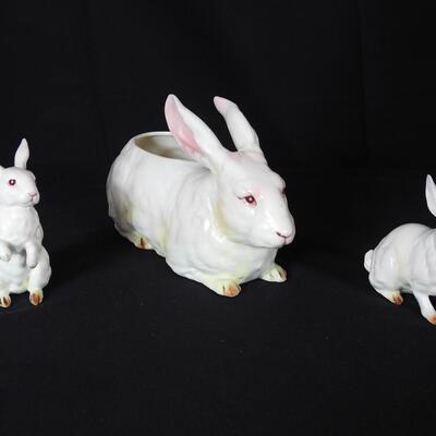 Set of  Bunnies Lefton China