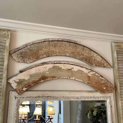 Pair of Antique Reclaimed Architectural Wall Decor