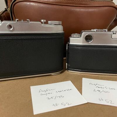 Agfa Super Isolette & Agfa Ambi Silette with accessory