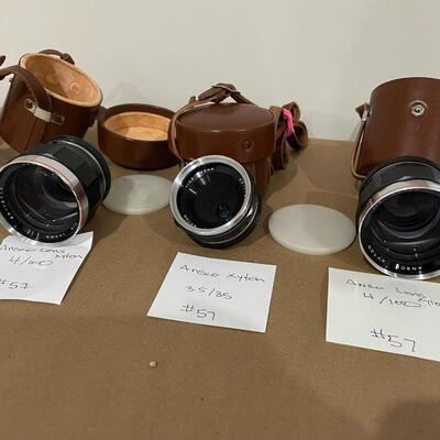 Ansco Xyton Lenses with leather cases