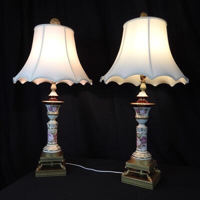 Pair of Porcelain Lamps