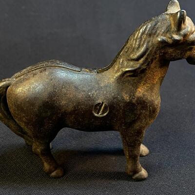 Antique Cast Iron Horse Bank