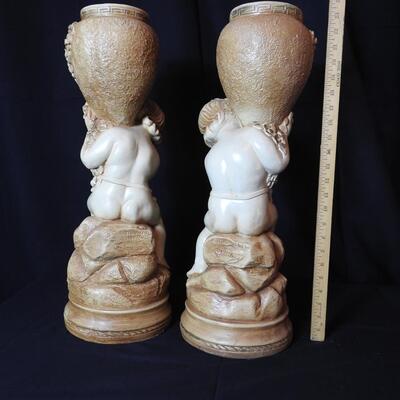 Pair of figural Child Statues
