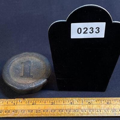 Antique Cast Iron 1 lb one pound weight