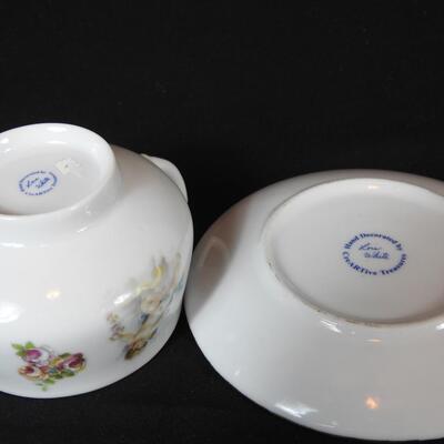 Collection of teacups & saucers/underplates