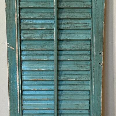 Set of 3 Assorted Painted Wood Window Shutters