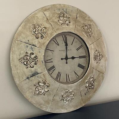 Distressed & Antiqued Metal FDL Working Clock