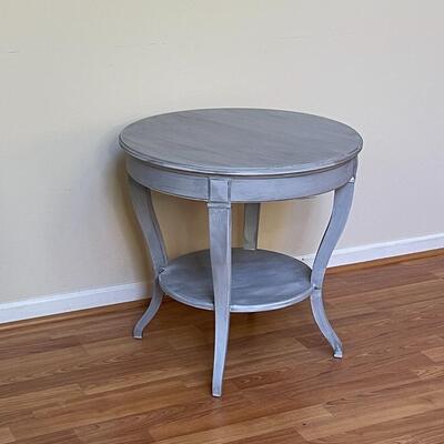Painted French Wood Round Table