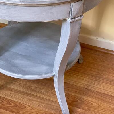 Painted French Wood Round Table