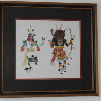 Hopi Dancers Original Pen & Ink