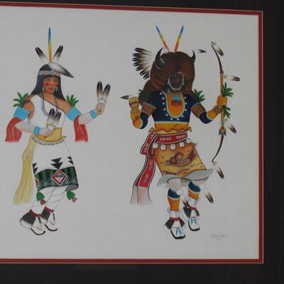 Hopi Dancers Original Pen & Ink