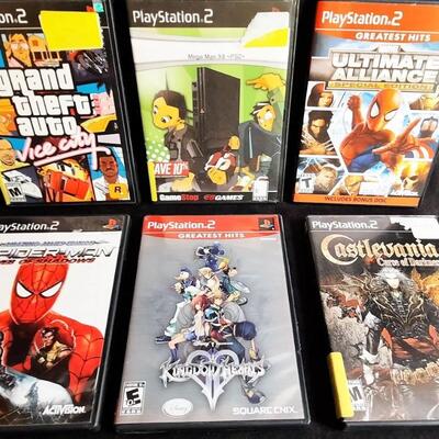 Lot 323  PlayStation 2 Games Qty 6 - Grand Theft Auto (Vice City) & 5 More Games