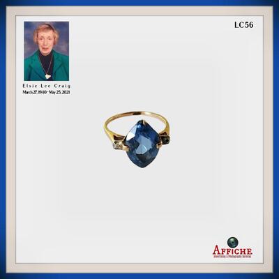 Antique Blue Topaz Ring