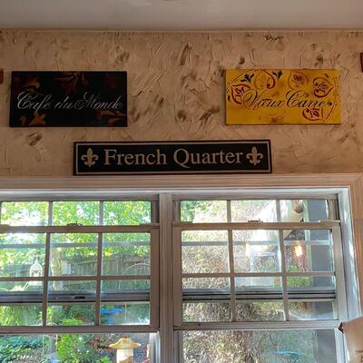 Set of (3) New Orleans French Quarter Signs