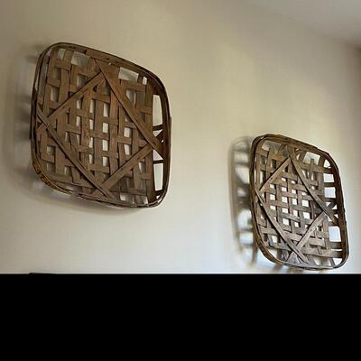 Pair Tobacco Drying Baskets