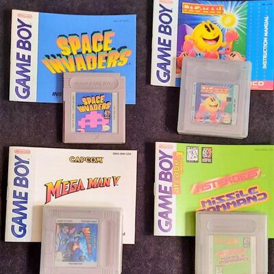 Lot 334  Nintendo Game Boy Games - Qty 4 Space Invaders & 3 More