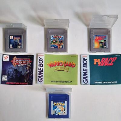 Lot 335 Nintendo Game Boy Games Qty 4 - Pokemon & 3 More Games