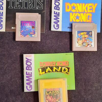 Lot 336  Nintendo Game Boy Games w/ Instruction Booklets - Qty 3 Tetris