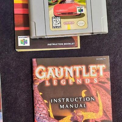 Lot 354  Nintendo 64 Games w/ Instruction Manuals Qty 4 - Banjo-Koozie & 3 More Games