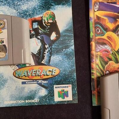 Lot 355  Nintendo 64 Games w/ Instruction Manuals Qty 5 - Quest 64 & 4 More