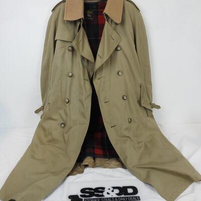 Tan Trench Coat with Removable Liner by Hart Schaffner & Marx Silverwoods 40R