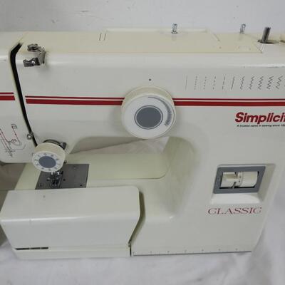 Simplicity Classic Sewing Machine with instructions and box. NO PEDAL OR CORD