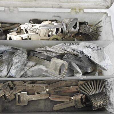 Box of Key Blanks and Other Lock Parts