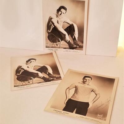 Lot #134  Three Publicity photos of Frankie Ford - one autographed