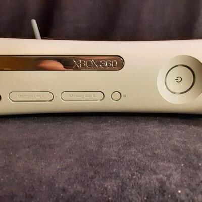 Lot 357  xBox 360 Console w/ 2 Controllers & HDMI Cable