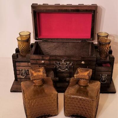 Lot #135  MidCentury Bar Chest - complete