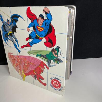Lot 374  DC Comics Trading Cards in Binder