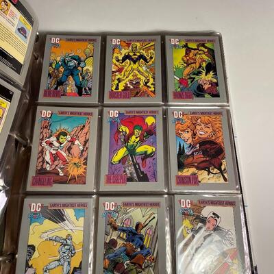 Lot 374  DC Comics Trading Cards in Binder