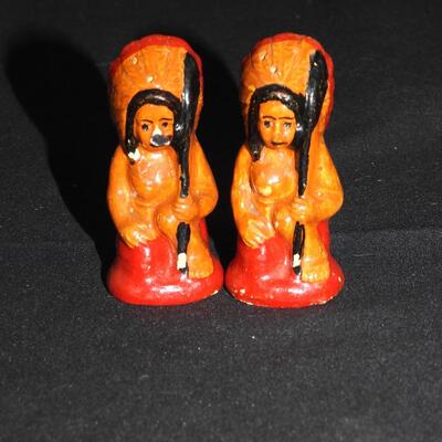 Indian Chiefs  Salt & Pepper Shakers