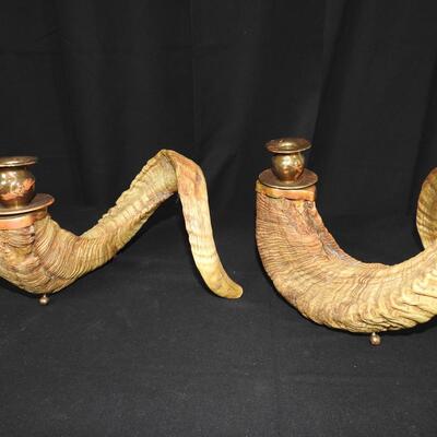 Rams Horn Candlesticks