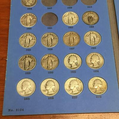 Quarter book 1916 to 1979 missing 4 .Reserve set