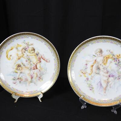 Collection of Porcelain Cherub Plates