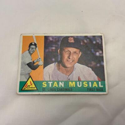 [1] VINTAGE | Stan Musial | TOPPS Card # 250 | 1960 | St. Louis Cardinals