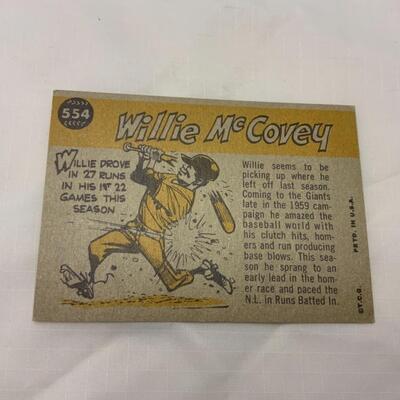 [9] VINTAGE | Willie McCovey | All Star Card | TOPPS #544 | 1960 | SF Giants