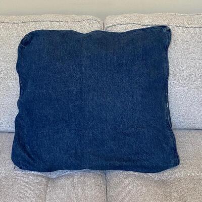 Set of 3 Blue Jean Pillows