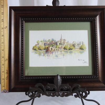 Framed Original Watercolor