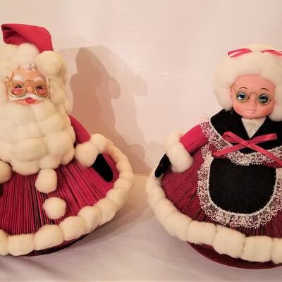 Lot #155  Vintage Pair - Santa and Mrs. Claus