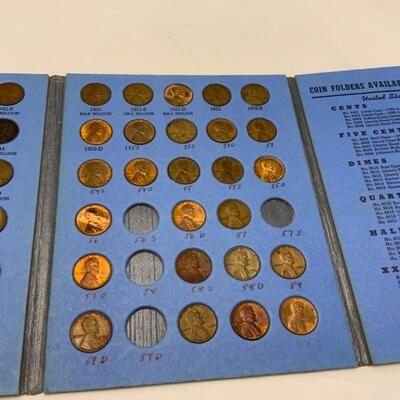 [50] Lincoln Head Cent Folder | 1952 | 13 Canadian Cents